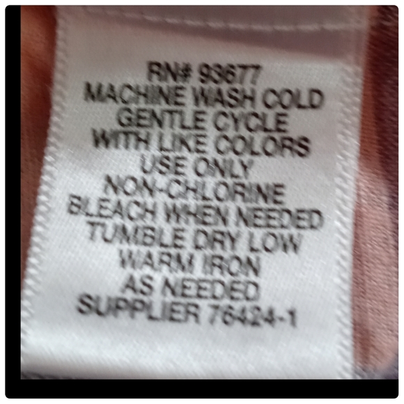 Neutral Check Print Linen Cotton Blend Gray White Peach Orange Top Size Large● - Picture 15 of 16